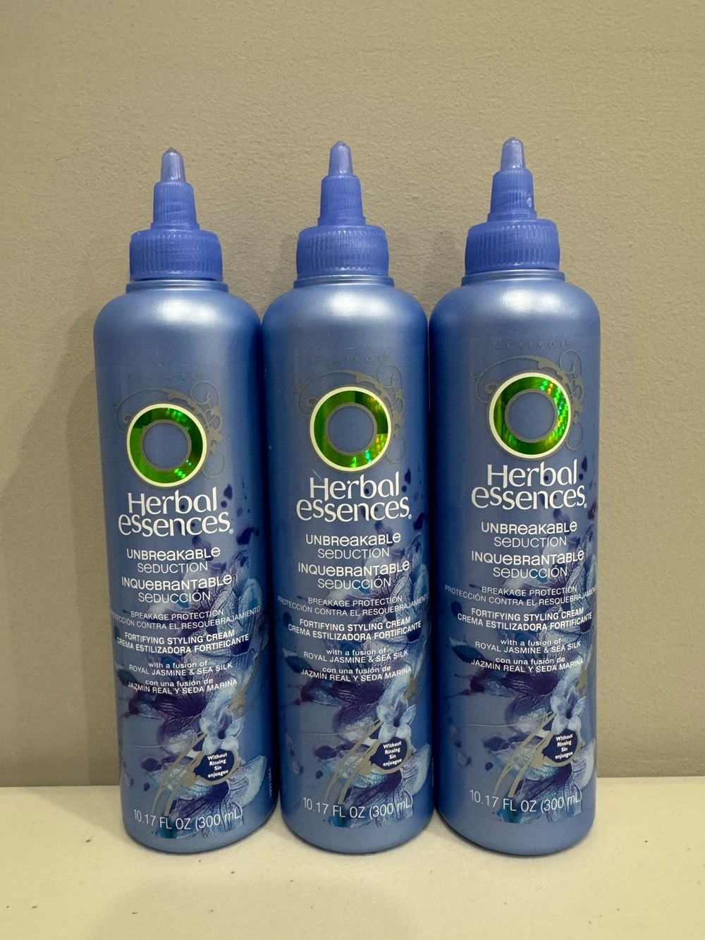 Herbal Essences Unbreakable Seduction Fortifying Styling Cream, 10.17 oz x3